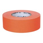 Gaffer tela 2" naranjo flúor