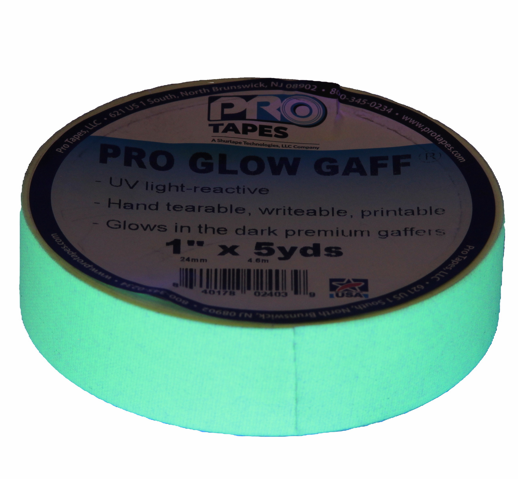Gaffer Pro Glow Fosforescente 1" - Imagen 1